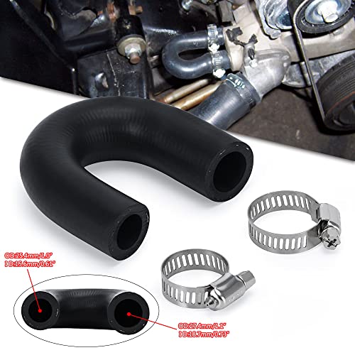 Pqy Heater Core Crossover Coolant Bypass Hose 5/8" End And 3/4" End With 2Pcs Clamps For Ls For Lt #TOP2