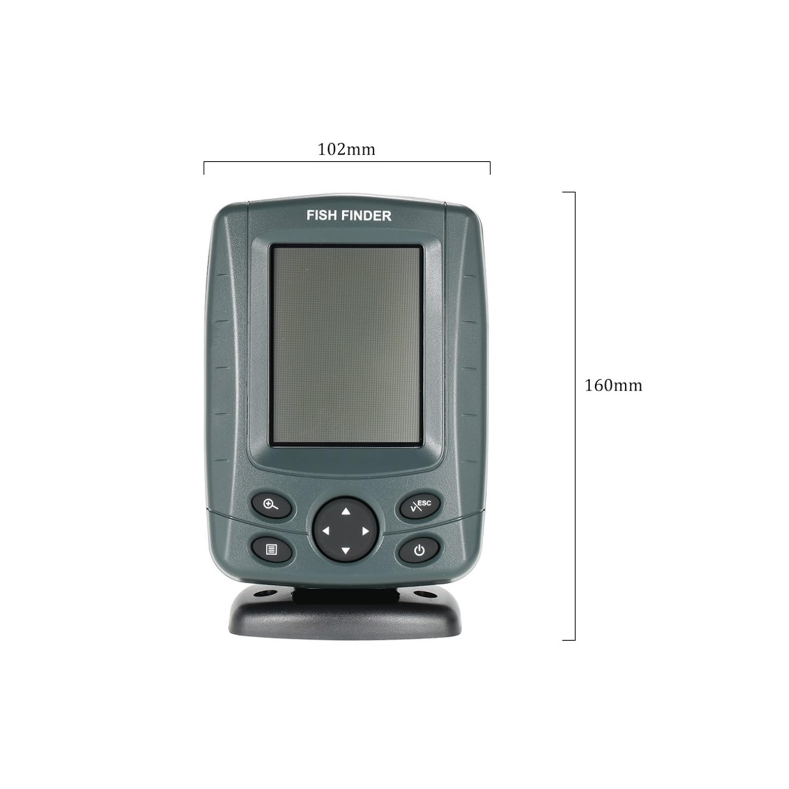para Pesca en Hielo, Lago y Barco. Detector de Peces con Sensor de Sonar, localizador de Profundidad, ecosonda, Alarma, portátil, Pantalla LCD de 3,5", versión en 14 Idiomas
