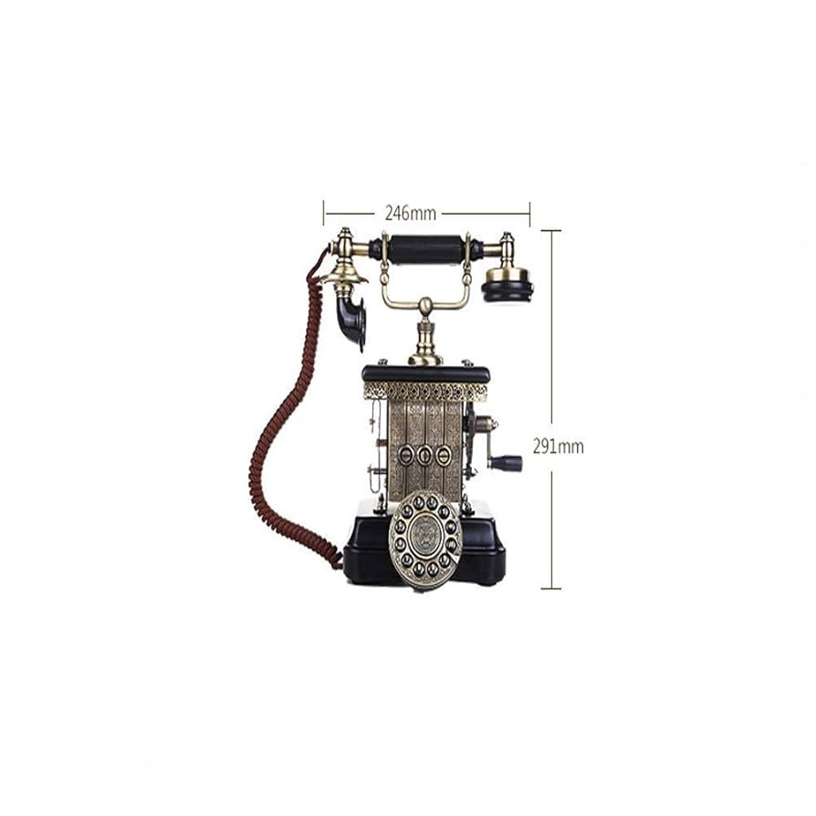 Amazon | 回転式ダイヤル付きレトロ電話古いレトロ電話固定電話