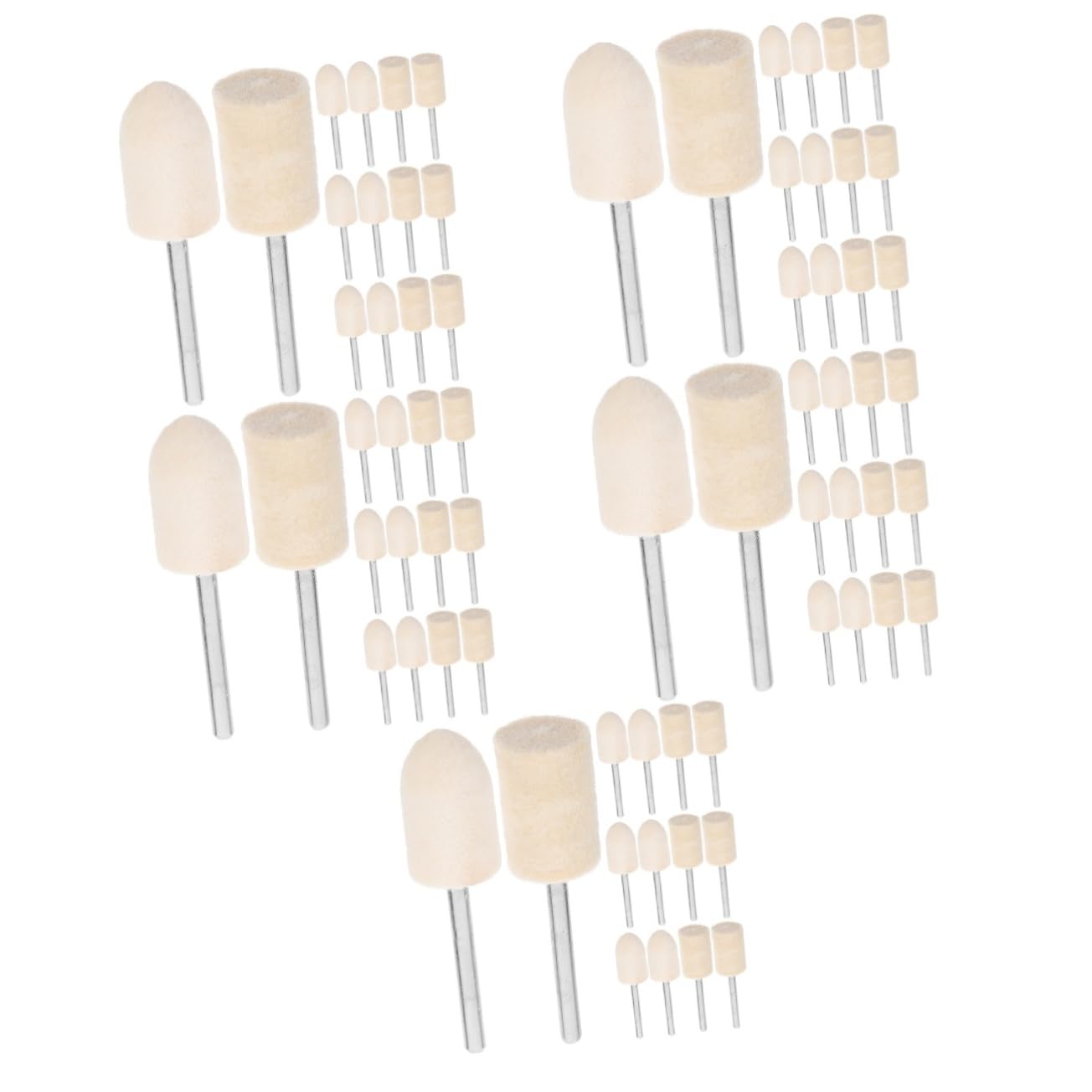 Gatuida 120piezas Ruedas De Pulido De Lana Accesorios De Pulido Para Herramientas Eléctricas Cabezal De Compatible Para Proyectos De
