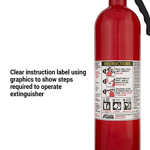 Kidde FA110 Multi Purpose Fire Extinguisher 1A10BC - 5 Pack