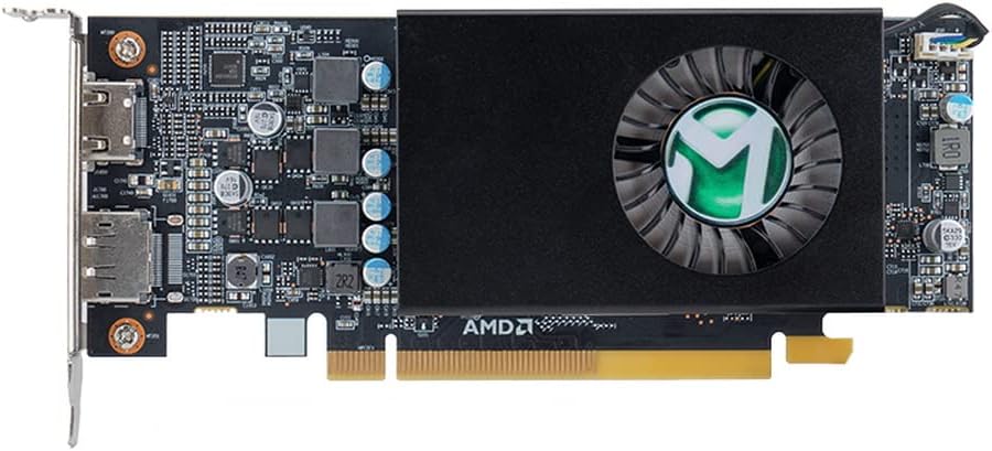 Scheda Video MAXSUN AMD Radeon RX 550 Basso Profilo 4GB GDDR5 sff Computer PC Gaming Video Scheda grafica GPU 128-Bit DirectX 12 PCI Express X16 3.0, HDMI, DisplayPort