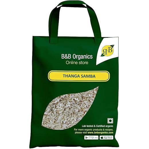 B&B Organics Thanga Samba Parboiled Rice 5kg/ Traditional