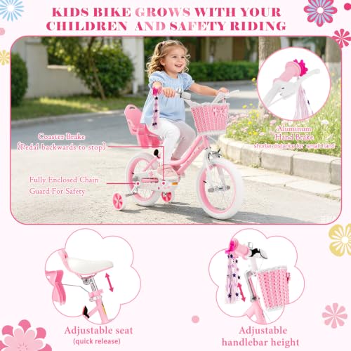 Image of Glaf Toddler Girls Bike for Age 2-12 Years Old