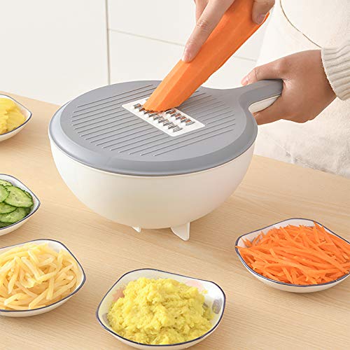 Mandolina cortadora multifuncional con 5 cuchillas y contenedor miniatura 1