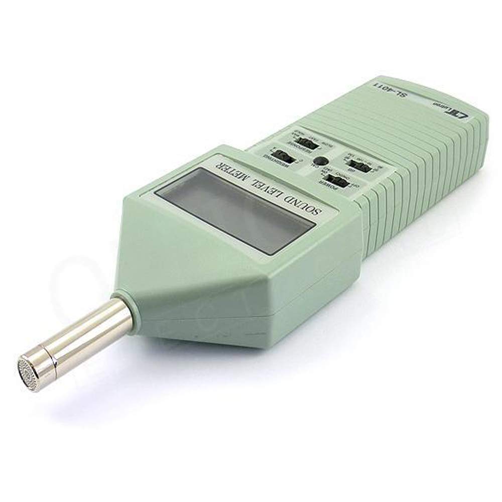 Fonometro (Intervallo: 30–130 dBA) / Fonometro di Classe 2 / Misuratore di rumore con display LCD; Fonometro portatile per uso domestico, industriale ed esterno; Modello: SL-4011
