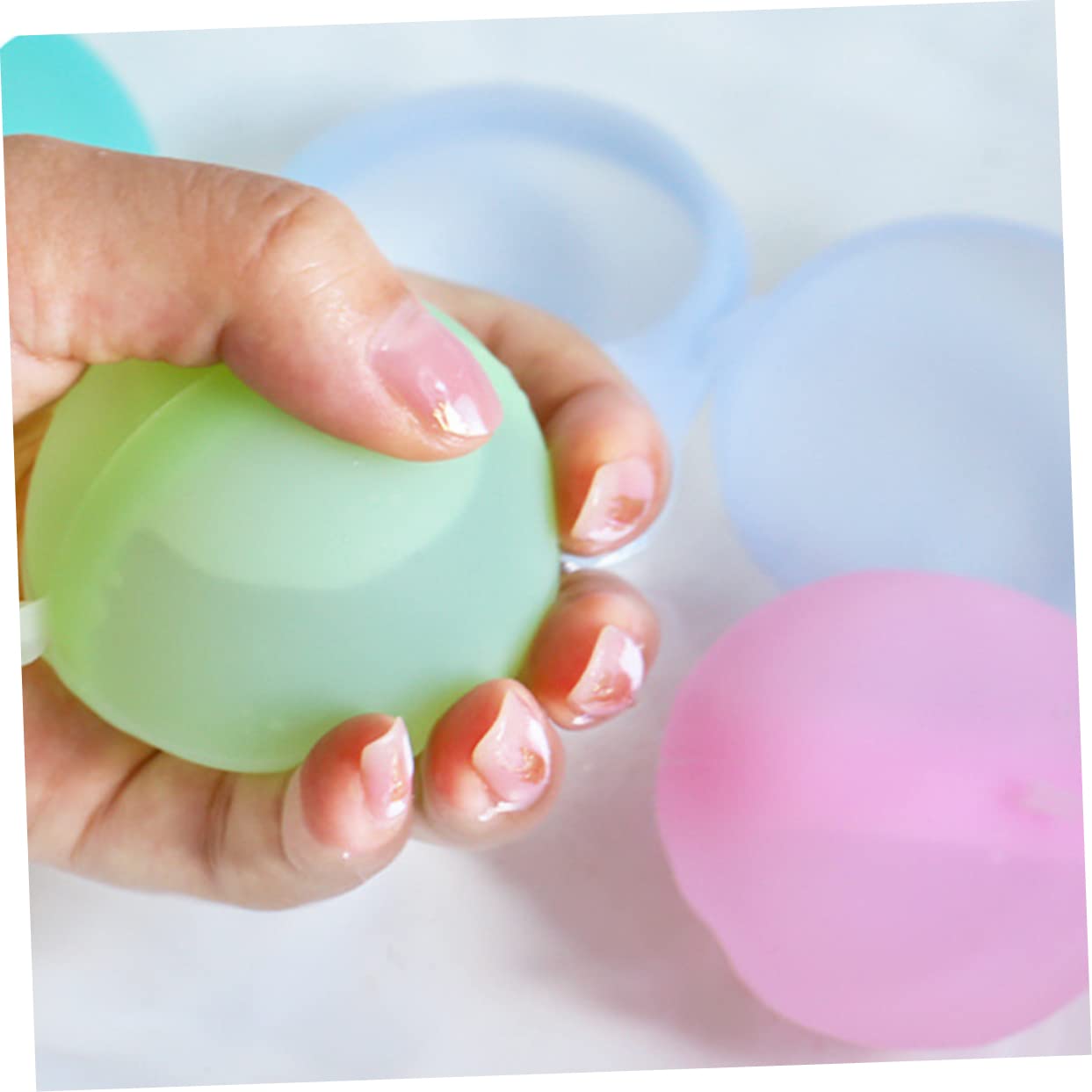 ORFOFE 10pcs Refillable Balls for Interactive Light for Pool Fun