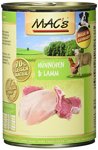 MAC's Hühnchen & Lamm, 6er Pack (6 x 400 g)