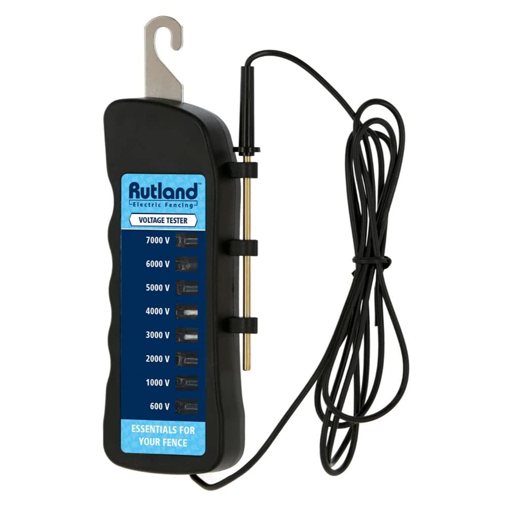 Rutland Essentials Fence Voltage Tester, Black