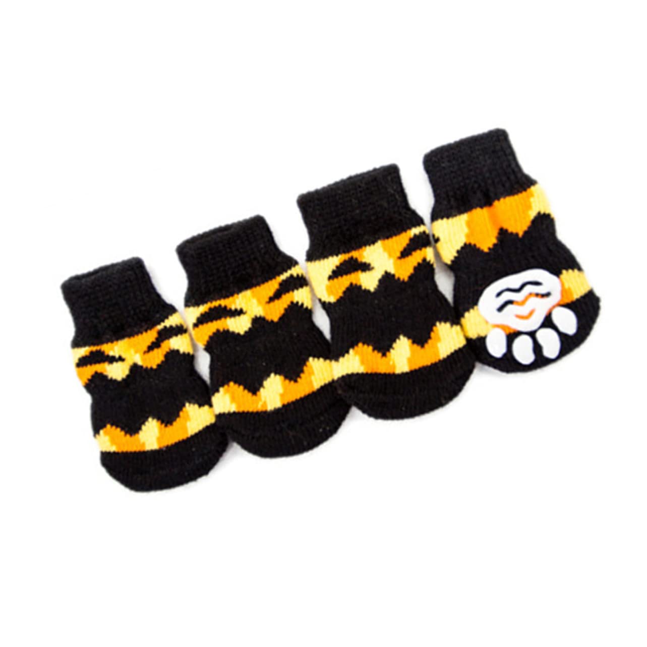 BESPORTBLE Dog Socks Halloween Pumpkin Pattern Pet Non-Slip Cotton Socks for Dog for Halloween Decorations