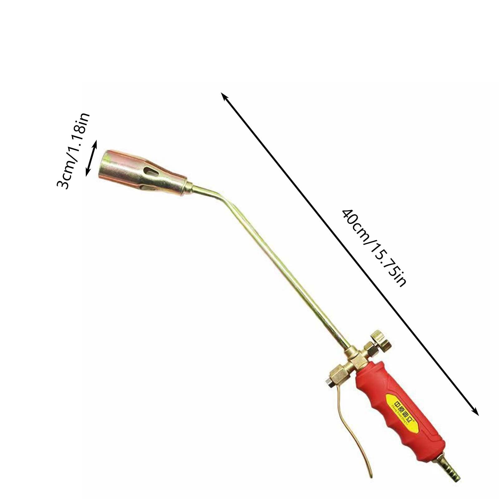 Kit Soplete Quemador Propano Industrial con Manguera 2m - Para Desbrozar, Soldar Chapa y Fundir Asfalto - Compatible con Bombonas Gas Propano (calibre 35)