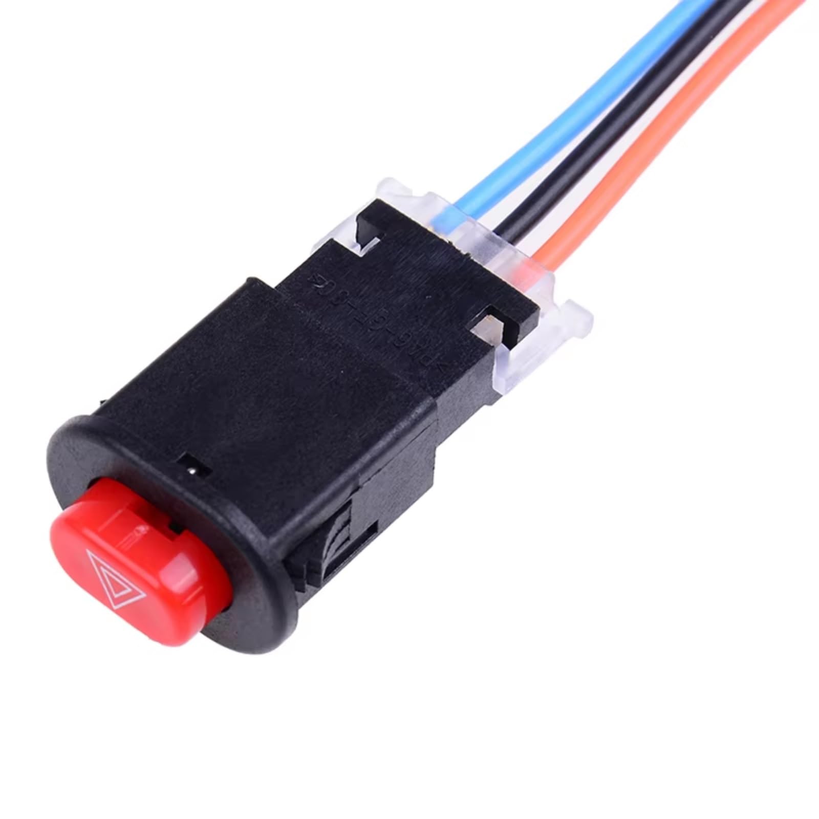 Interrupteur de contacteur d'allumage avec Verrouillage,Longueur 11,5cm,Lot de 2.Bouton de Feux de détresse pour Moto,Double clignotement,avec 3 Fils et Verrouillage intégré.