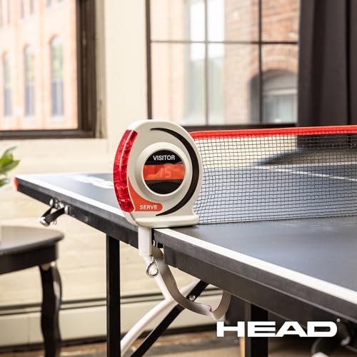 Image of EastPoint Mid-Size Portable Ping Pong Table - 92 inch x 52 inch x 30 inch, 2 Paddles & Balls - Foldable Design for Quick Setup - Indoor Ping Pong Game Table - Electronic Scorekeeper & Complete Paddle & Ball Set