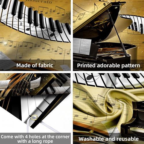 Fondo decorativo piano 7x5 ft para fotografía y fiesta miniatura 7