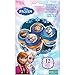 DECOCINO Muffin-Aufleger Frozen – set, 2 x12 Stück, ø 4,5 cm - essbare Disney Eiskönigin Kuchen-Deko, ideal zum Verzieren und Dekorieren von Muffins & Cupcakes – laktosefrei & halal