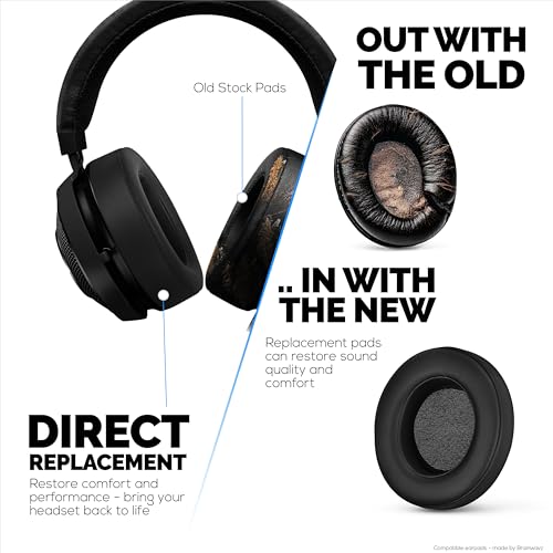 Almohadillas de repuesto para auriculares gaming Razer Kraken PRO V2 7.1, cuero PU y espuma viscoelástica para mayor comodidad, actualizadas, duraderas y de larga duración, marca Brainwavz miniatura 5