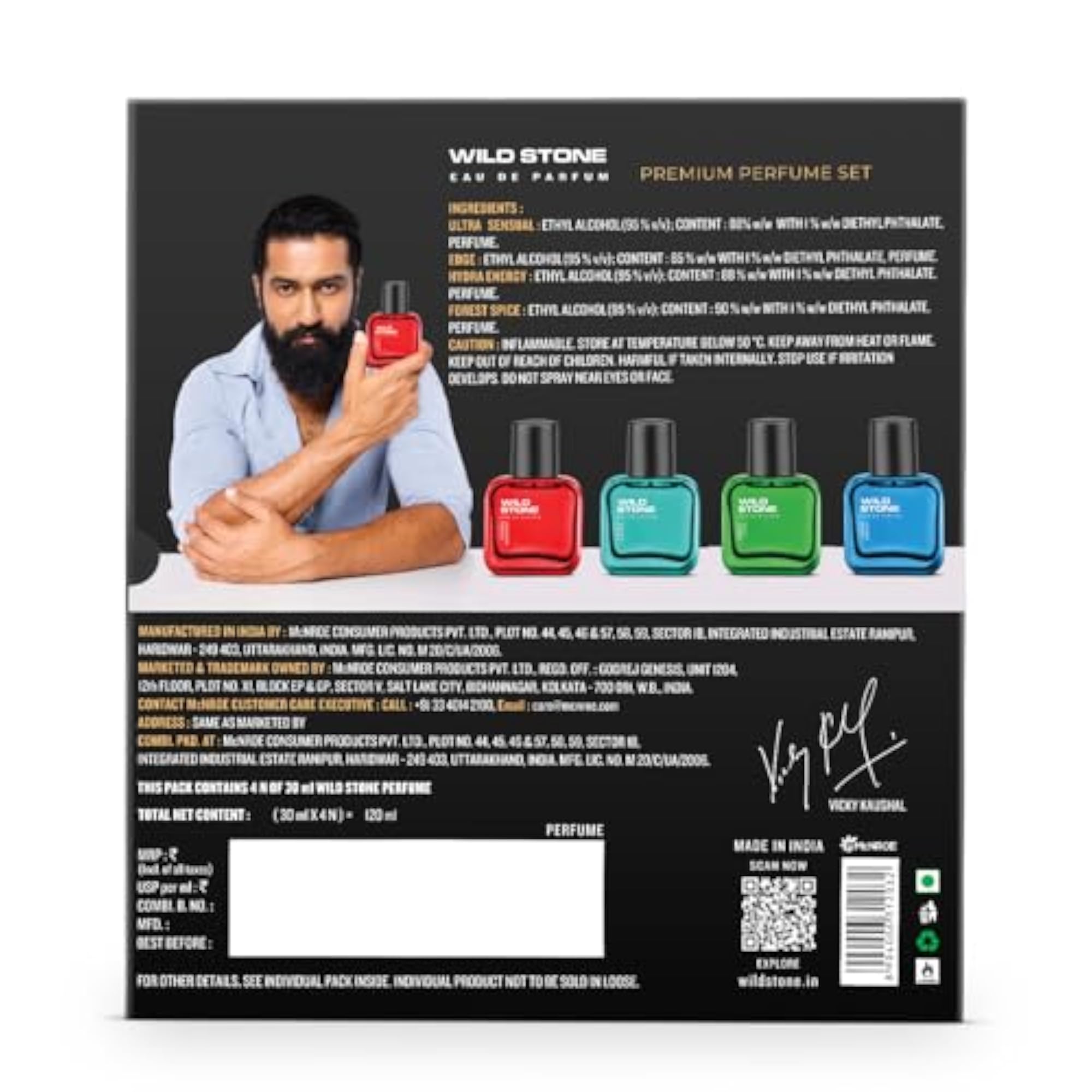 Men's New Launch Gift Set, Long-Lasting Fragrance Pack
