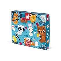 Janod-Los-Animales-del-Bosque-Puzle-Tactil-20-Piezas