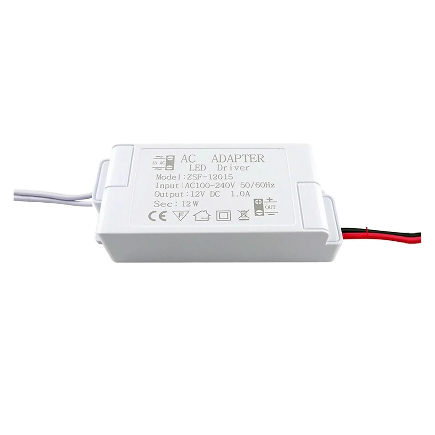220V to DC12V Constant Voltage LED Driver 12W 18W 24W 36W LED Power Supply Suitable for Low Power Cabinet Lights G4 G5.3 LED lamp Beads(DC12V-12W)