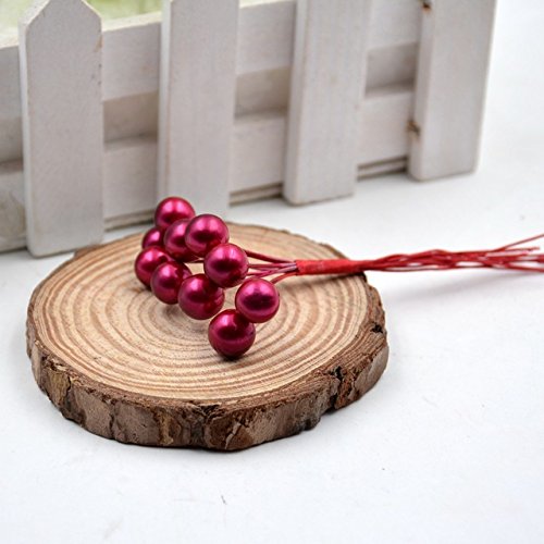 Buy Deep red rose 100pcs/lot Fake Plastic Fruit Small Berries