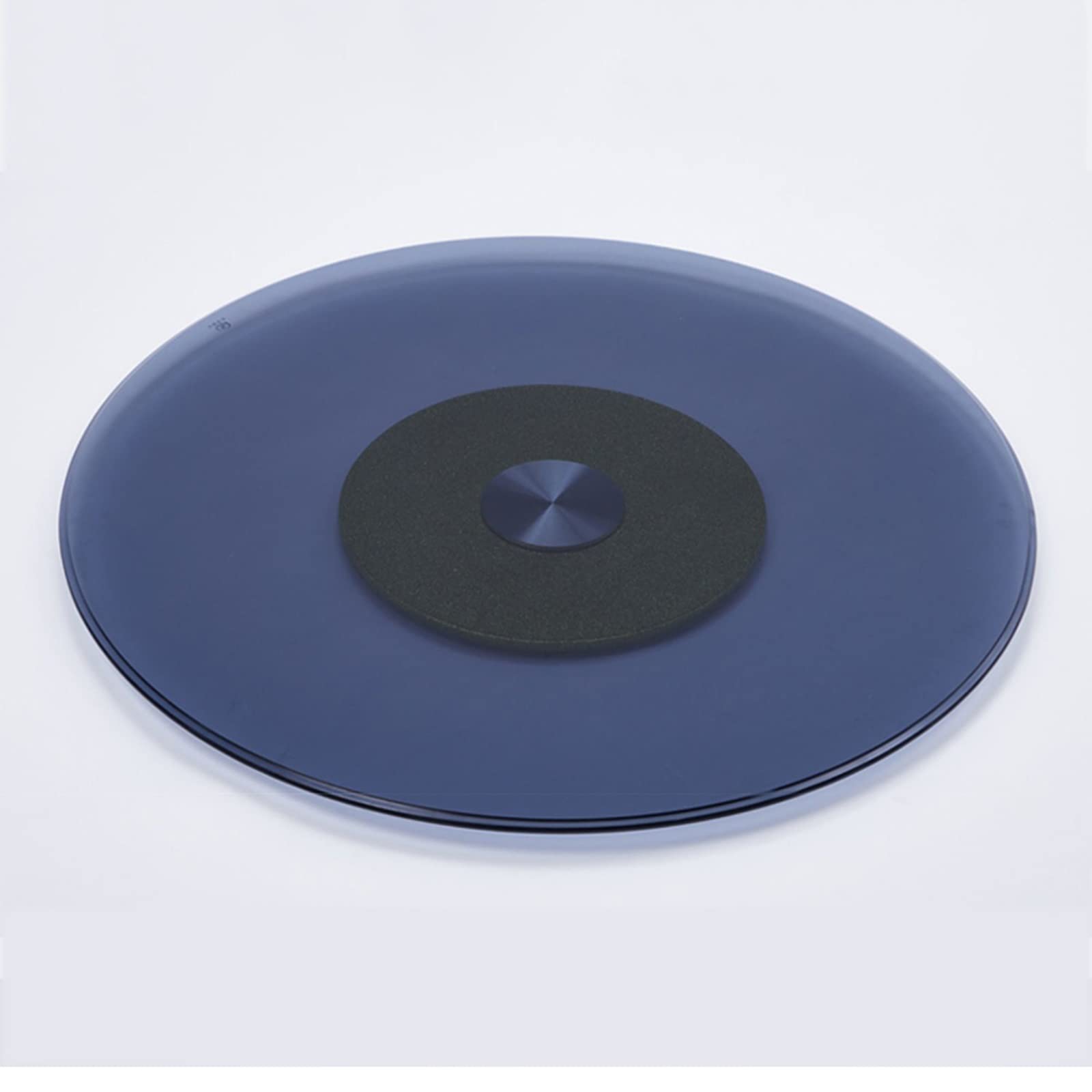 Plateau Tournant De Table Ronde Table À Manger À Plateau Tournant Bleu Foncé, Table Ronde en Verre Trempé Verre Trempé D'hôtel Plateau Tournant De Table (Color : Golden Sand, Size : 60cm/24in)