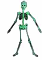 Animated イルミネーション　スケルトン　ドクロ　ガイコツ　激レア 光る ドクロ ＆ 骸骨の腕 セット ガイコツ 頭 飾り LED ◇RIM