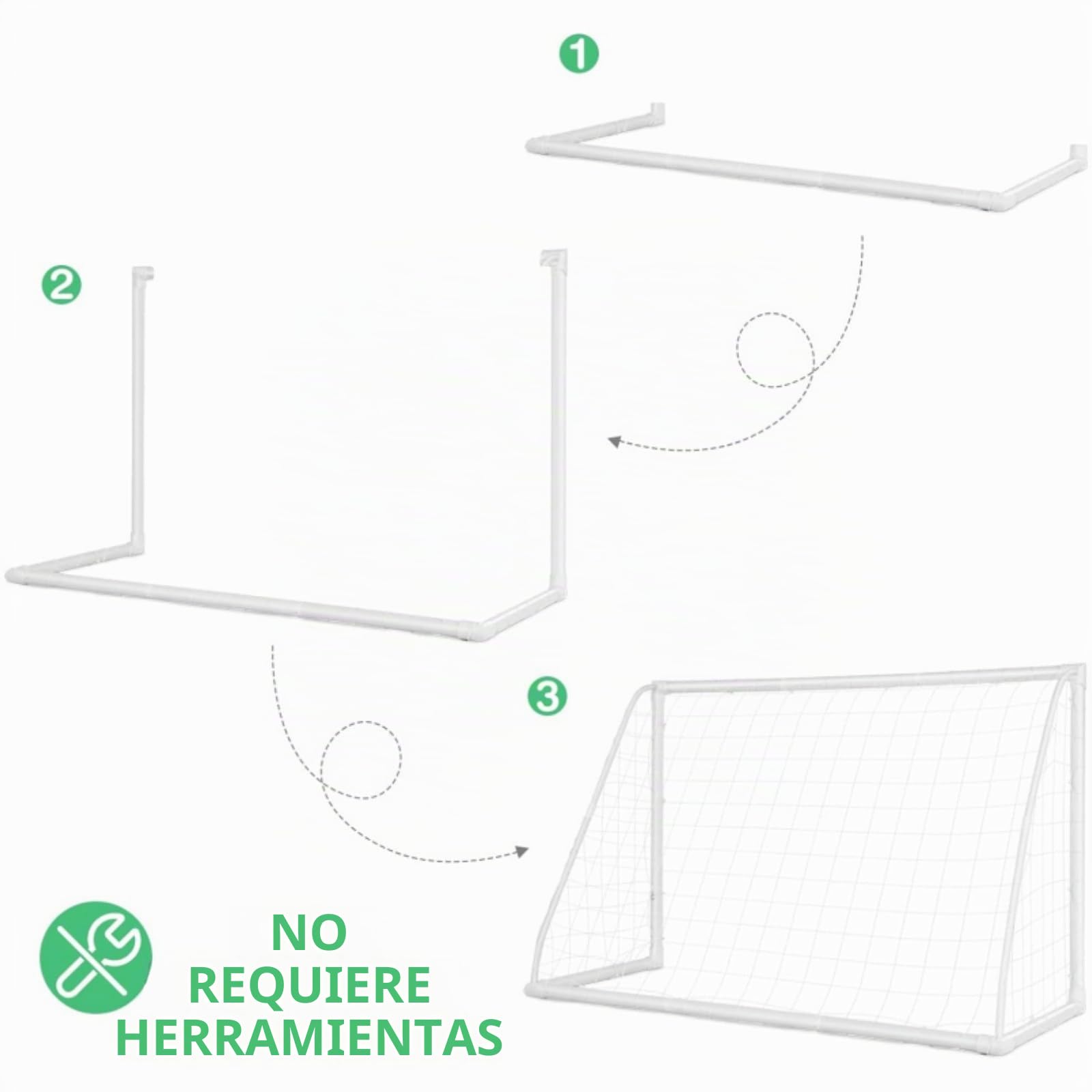 GYMAX Porterías Fútbol para Niños y Adultos, Football Goal 183 x 120 cm con PVC Resistentes, Red de PE, Resistente a la Intemperie para Exteriores, jardín, Patio Trasero y Playa