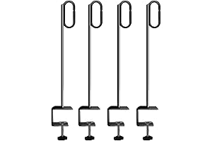 Outdoor 15.7" String Light Poles for Railing, Patio Porch Balcony and Deck