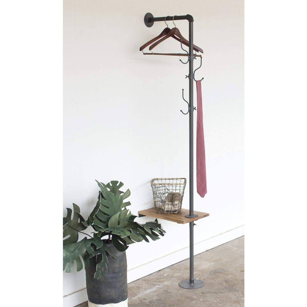 Industrial Wall Mount Pipe Rack with Shelf Industrial