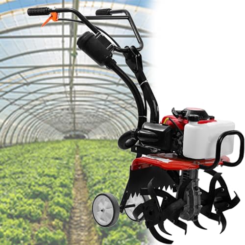 Rotovator De 4 Tiempos Para CéSped, Cultivador De Suelo Para CéSped, Motor Ligero, Compacto, Potente, Manijas De Agarre Seguro, Construido Para Ser Duradero, Confiable