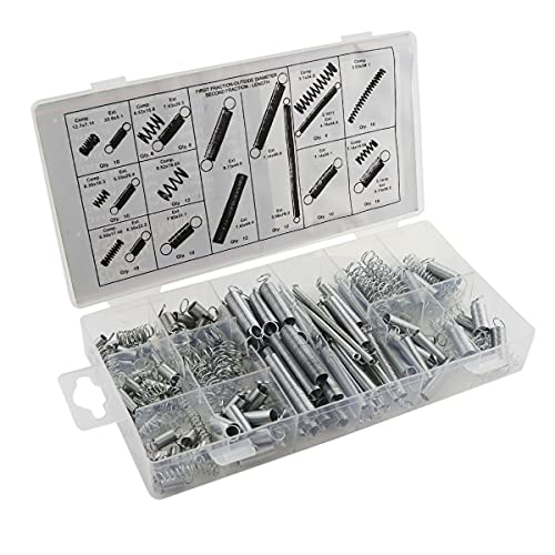Kit de resortes de 200 piezas de acero pesado con muelles de extensión