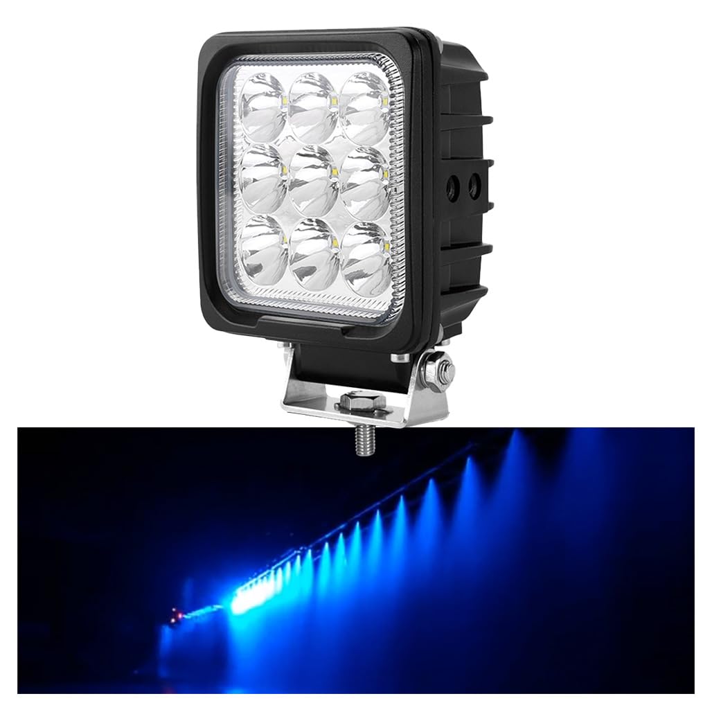 27W Led Arbeitsscheinwerfer Blau 12v für Bauernhof Sprayer 2160 Lumen IP67 wasserdicht