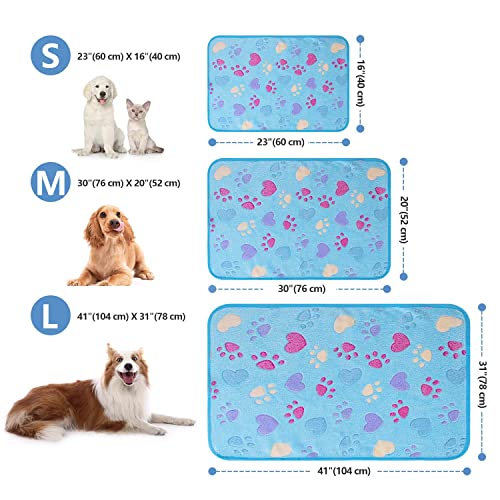 LeapSheep Pet Blankets for Dogs Cats - 3Pack Heart Pattern Super Soft Fluffy Dog Blankets for Small Medium Large Doggy Kitten (Heart, Small) - Image 7