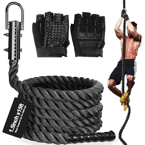 DAJOUJS 15ft Climbing Rope Cover