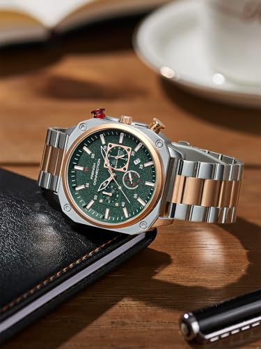 Image of French Connection Chronexis Two Tone Stainless Steel Watch for Men - FCB19NRTM