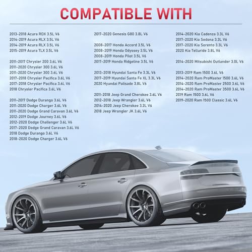 Image of 93175 Iridium Spark Plugs 6 Pack Compatible with Jeep Grand Cherokee Wrangler Compatible with Honda Odyssey Pilot Accord Santa Fe Ram 1500 RDX 3.0L 3.5L 3.6L V6 Engine for LKR7DIX11S