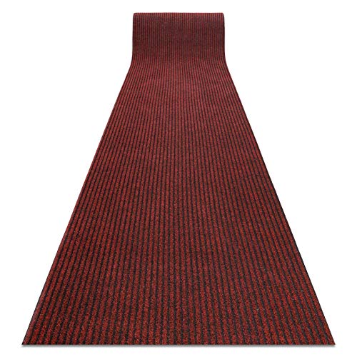 Felpudo exterior e interior rugsx Gin rojo antideslizante de 200x150 cm 2
