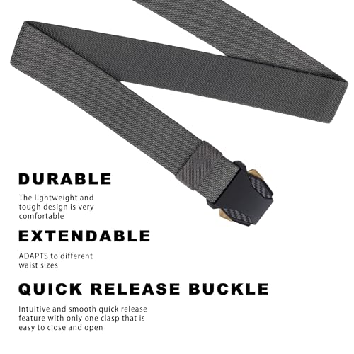 Tactical Belt Men Gun-Belt - Military Hiking Rigger Web Work Belt2