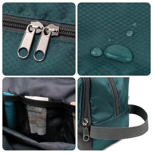 Image of WANDF Travel Toiletry Bag for Men, Small Dopp Kit for Toiletries