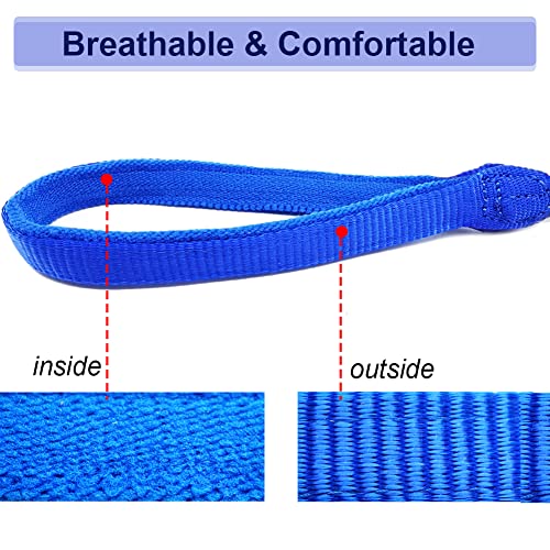 Mycicy Heavy Duty Rope Dog Leash, 6 FT Reflective Nylon Dog Leash, Soft Padded Handle 3/4inch Thick Lead Leash with Safety Lock Catch for Ex-Large Large Medium Dogs - Thumbnail 4