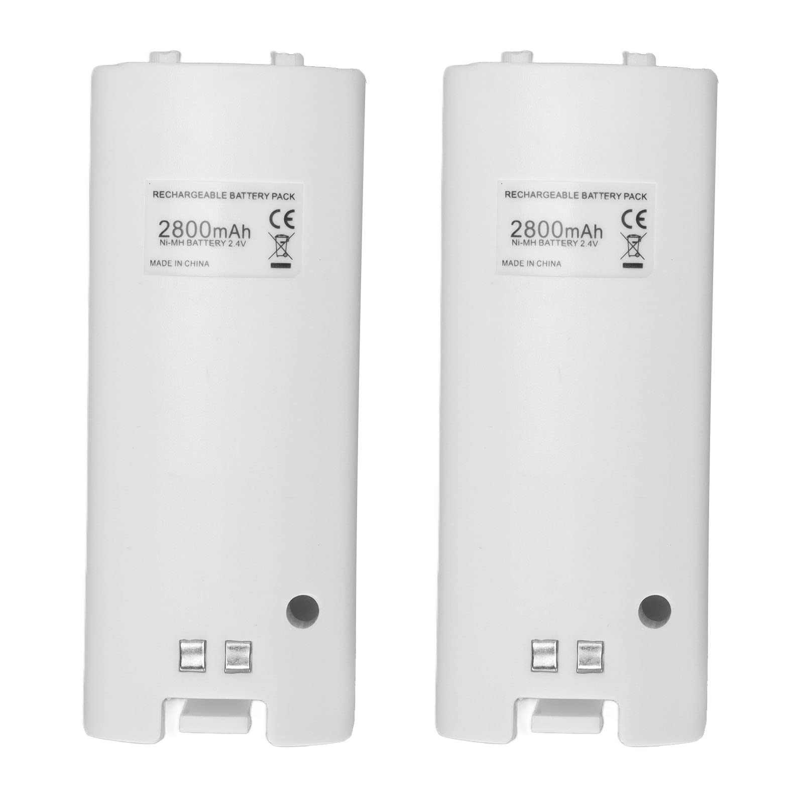 Station De Charge Wii pour Télécommande Wii – Station De Charge Wii avec 2 Batteries.(Blanc)