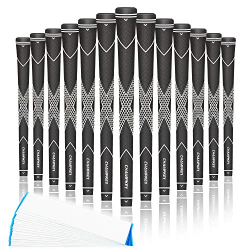 CHAMPKEY Premium Rubber Golf Grips 13 Pack | High...