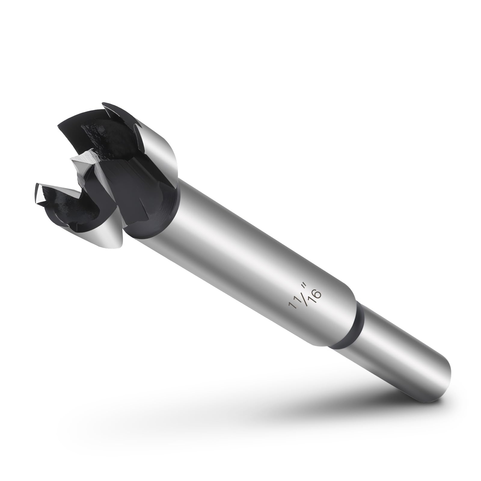 NIBBLAX 11/16" Forstner Bit for Wood, 11/16 Inch (Dia.) Wood Drill Bit Forstner Bits for Woodworking, Round Shank