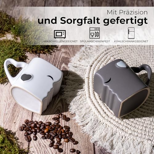 Mia ♥ Mio |  Küssende Tassen Geschenk Set - 6