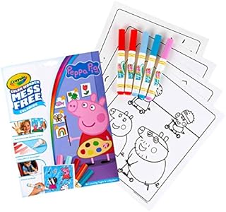 CRAYOLA Color Wonder - Peppa Pig Mess-Free Colouring Book (Includes 18 Colouring Pages & 5 Magic Color Wonder Markers)