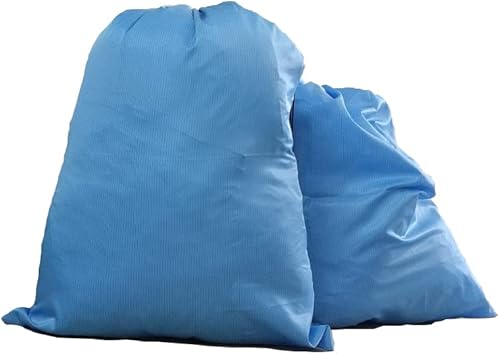 DTG Paquete de 2 bolsas de lavandería grandes conductoras de alta densidad hechas de poliéster cierre de cordón antiestático tamaño de 28 x 40
