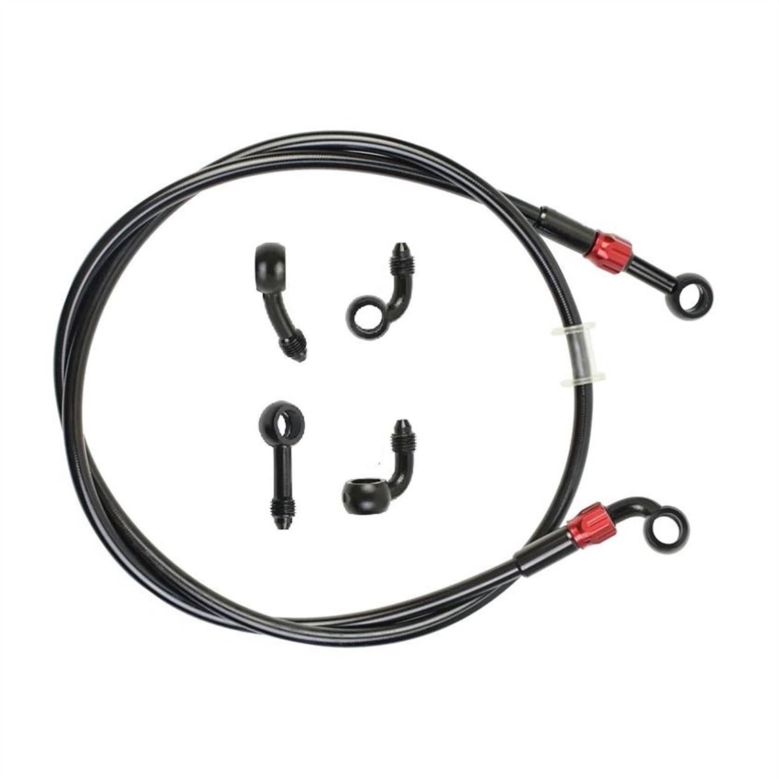 Ksxzw One Color Motorbike Part Diameter Is 10Mm Motorcycle Brake Hose Hydraulic Stainless Steel Braided Line Fluid Oil Tube 400Mm-2400Mm(1200Mm)