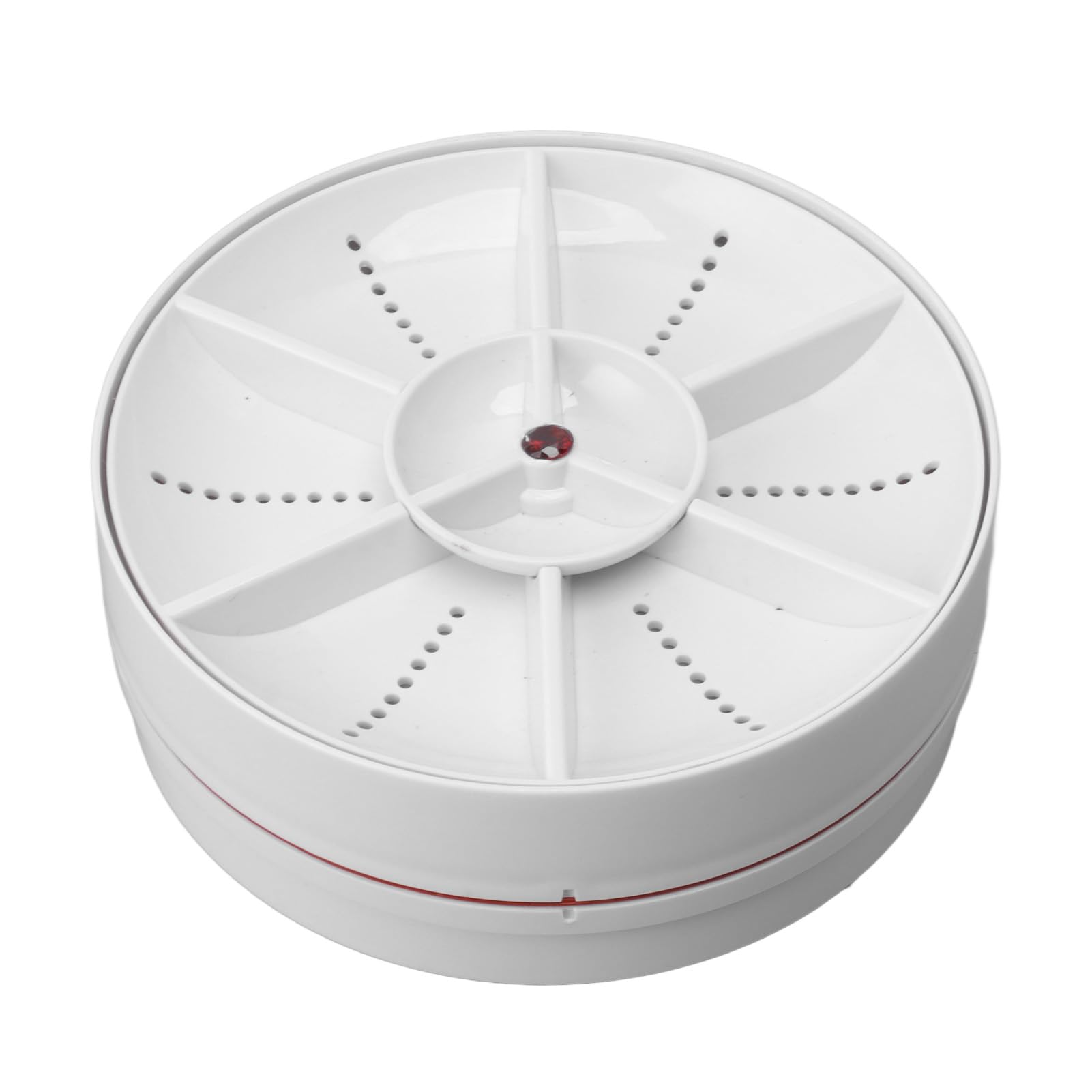 Mini Lavastoviglie Portatile, 21 X 21 X 20 CM Lavastoviglie da Appoggio a 360° Pulizia Profonda, Artificiale e Onde Sonore per Stoviglie Frutta Verdura (WHITE)