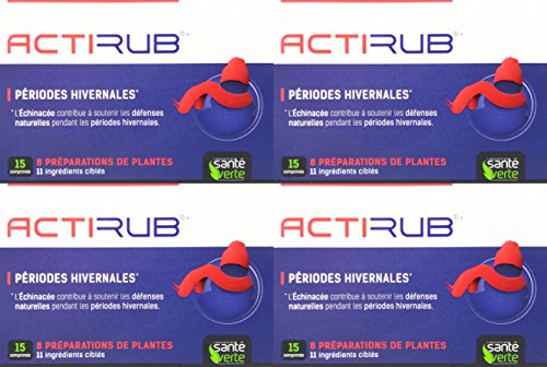 Santé Verte Actirub tabletten, 4 x 15 stuks.