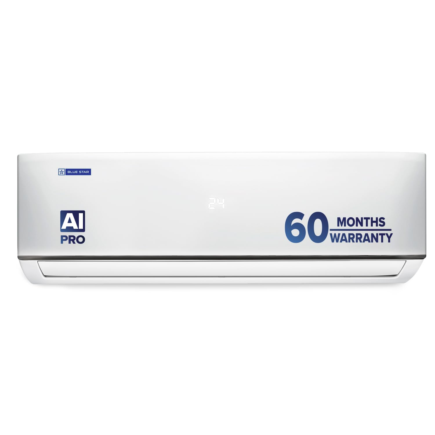 Blue Star 2 Ton 5 Star, 60 Months Warranty, Inverter Split AC (Copper, Convertible 5 in 1 Cooling, Multi Sensors, Dust Filter Blue Fins, Self Diagnosis, IC524DNUR,White)